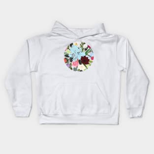 Floral Colorful Bouquet Pattern Kids Hoodie